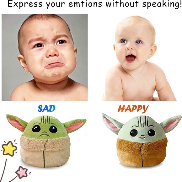 6.6 Inches Reversible Plush Doll, to Show Your Mood - The Best Birthday Gift - Picture 4 of 7